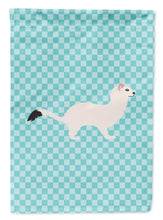 Load image into Gallery viewer, Stoat Short-tailed Weasel Blue Check Garden Flag - Outdoor Decorative Yard Flag