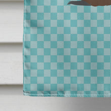 Load image into Gallery viewer, Eurasian Beaver Blue Check Flag Canvas House Size BB8047CHF