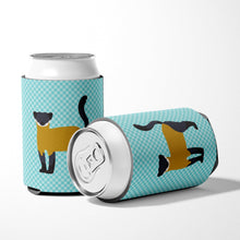 Load image into Gallery viewer, Yellow-Throated Marten Blue Check Can or Bottle Hugger BB8048CC