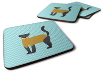 Load image into Gallery viewer, Yellow-Throated Marten Blue Check Foam Coaster  BB8048FC