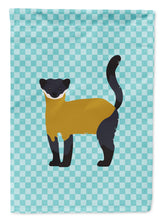 Load image into Gallery viewer, Yellow-Throated Marten Blue Check Garden Flag - Outdoor Decorative Yard Flag