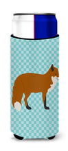 Load image into Gallery viewer, Red Fox Blue Check   Hugger for slim cans