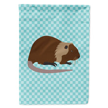 Load image into Gallery viewer, Coypu Nutria River Rat Blue Check Flag Canvas House Size BB8053CHF