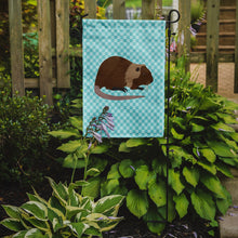 Load image into Gallery viewer, Coypu Nutria River Rat Blue Check Garden Flag - Outdoor Decorative Yard Flag