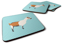 Load image into Gallery viewer, Alpine Goat Blue Check Foam Coaster  BB8054FC