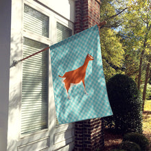 Load image into Gallery viewer, Toggenburger Goat Blue Check Flag Canvas House Size BB8055CHF