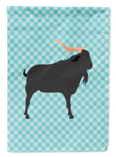 Load image into Gallery viewer, Verata Goat Blue Check Garden Flag - Outdoor Decorative Yard Flag