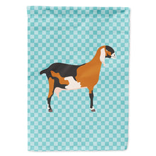 Load image into Gallery viewer, Anglo-nubian Nubian Goat Blue Check Flag Canvas House Size BB8057CHF