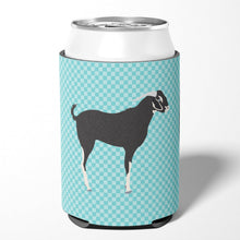 Load image into Gallery viewer, Black Bengal Goat Blue Check Can or Bottle Hugger BB8058CC