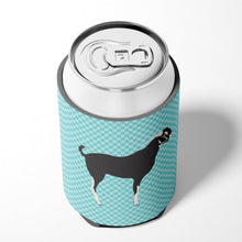 Load image into Gallery viewer, Black Bengal Goat Blue Check Can or Bottle Hugger BB8058CC