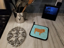 Load image into Gallery viewer, American Lamancha Goat Blue Check Pot Holders - Set of 2 - Heat-Resistant Kitchen Essentials BB8059PTHD