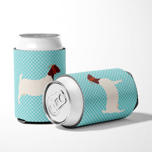 Load image into Gallery viewer, Boer Goat Blue Check Can or Bottle Hugger BB8060CC