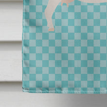 Load image into Gallery viewer, Boer Goat Blue Check Flag Canvas House Size BB8060CHF