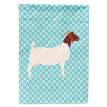 Load image into Gallery viewer, Boer Goat Blue Check Flag Canvas House Size BB8060CHF