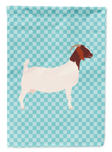 Load image into Gallery viewer, Boer Goat Blue Check Garden Flag - Outdoor Decorative Yard Flag