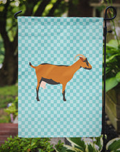 Load image into Gallery viewer, Oberhasli Goat Blue Check Garden Flag - Outdoor Decorative Yard Flag