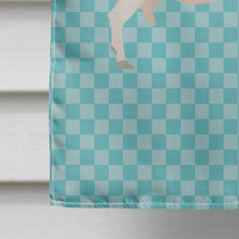 Load image into Gallery viewer, Saanen Goat Blue Check Flag Canvas House Size BB8063CHF