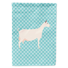 Load image into Gallery viewer, Saanen Goat Blue Check Flag Canvas House Size BB8063CHF