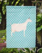 Load image into Gallery viewer, Saanen Goat Blue Check Garden Flag - Outdoor Decorative Yard Flag