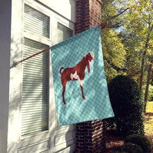 Load image into Gallery viewer, Jamnapari Goat Blue Check Flag Canvas House Size BB8064CHF