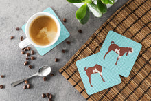 Load image into Gallery viewer, Jamnapari Goat Blue Check Foam Coaster  BB8064FC