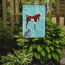 Load image into Gallery viewer, Jamnapari Goat Blue Check Garden Flag - Outdoor Decorative Yard Flag