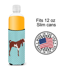 Load image into Gallery viewer, Jamnapari Goat Blue Check   Hugger for slim cans