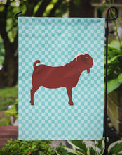 Load image into Gallery viewer, Kalahari Red Goat Blue Check Garden Flag - Outdoor Decorative Yard Flag
