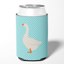 Load image into Gallery viewer, Embden Goose Blue Check Can or Bottle Hugger BB8066CC
