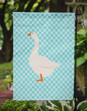 Load image into Gallery viewer, Embden Goose Blue Check Garden Flag - Outdoor Decorative Yard Flag