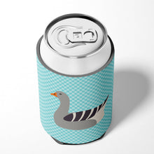 Load image into Gallery viewer, Pilgrim Goose Blue Check Can or Bottle Hugger BB8067CC