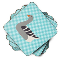 Load image into Gallery viewer, Pilgrim Goose Blue Check Foam Coaster  BB8067FC