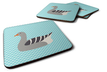 Load image into Gallery viewer, Pilgrim Goose Blue Check Foam Coaster  BB8067FC
