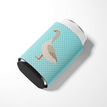 Load image into Gallery viewer, Steinbacher Goose Blue Check Can or Bottle Hugger BB8068CC