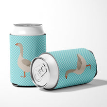 Load image into Gallery viewer, Steinbacher Goose Blue Check Can or Bottle Hugger BB8068CC