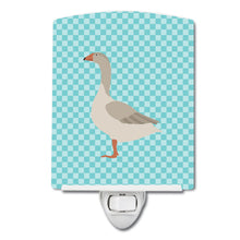 Load image into Gallery viewer, Steinbacher Goose Blue Check Ceramic Night Light BB8068CNL