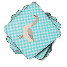 Load image into Gallery viewer, Steinbacher Goose Blue Check Foam Coaster  BB8068FC