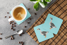 Load image into Gallery viewer, West of England Goose Blue Check Foam Coaster  BB8069FC