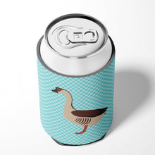 Load image into Gallery viewer, Chinese Goose Blue Check Can or Bottle Hugger BB8070CC