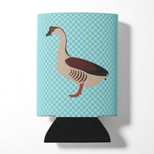 Load image into Gallery viewer, Chinese Goose Blue Check Can or Bottle Hugger BB8070CC
