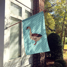 Load image into Gallery viewer, Chinese Goose Blue Check Flag Canvas House Size BB8070CHF