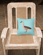Load image into Gallery viewer, Chinese Goose Blue Check Fabric Decorative Pillow BB8070PW1818