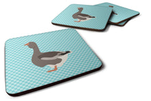 Load image into Gallery viewer, Toulouse Goose Blue Check Foam Coaster  BB8071FC