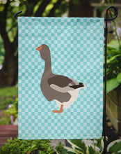 Load image into Gallery viewer, Toulouse Goose Blue Check Garden Flag - Outdoor Decorative Yard Flag