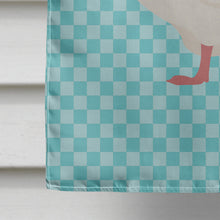 Load image into Gallery viewer, Roman Goose Blue Check Flag Canvas House Size BB8072CHF