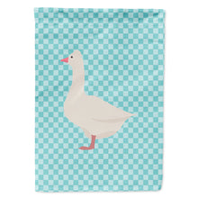 Load image into Gallery viewer, Roman Goose Blue Check Flag Canvas House Size BB8072CHF