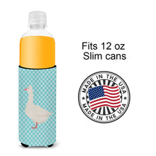 Load image into Gallery viewer, Roman Goose Blue Check   Hugger for slim cans