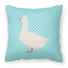 Load image into Gallery viewer, Roman Goose Blue Check Fabric Decorative Pillow BB8072PW1818