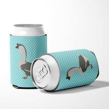 Load image into Gallery viewer, African Goose Blue Check Can or Bottle Hugger BB8073CC