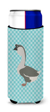 Load image into Gallery viewer, African Goose Blue Check   Hugger for slim cans